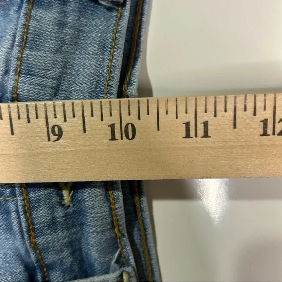 Levi’s 515 Jeans Shorts Women’s 10 Blue Cotton Outdoor Stretch Roll Up Vintaged - Picture 11 of 14